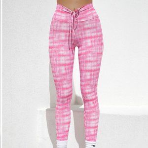 Pink Tie Dye Tiger Mist Legging